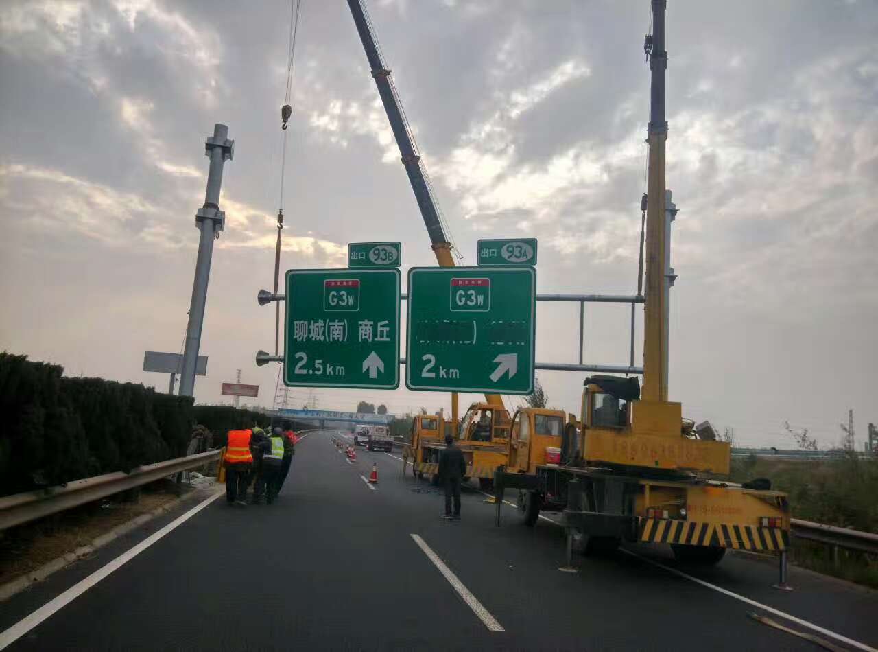 安庆安庆高速公路标志牌施工案例